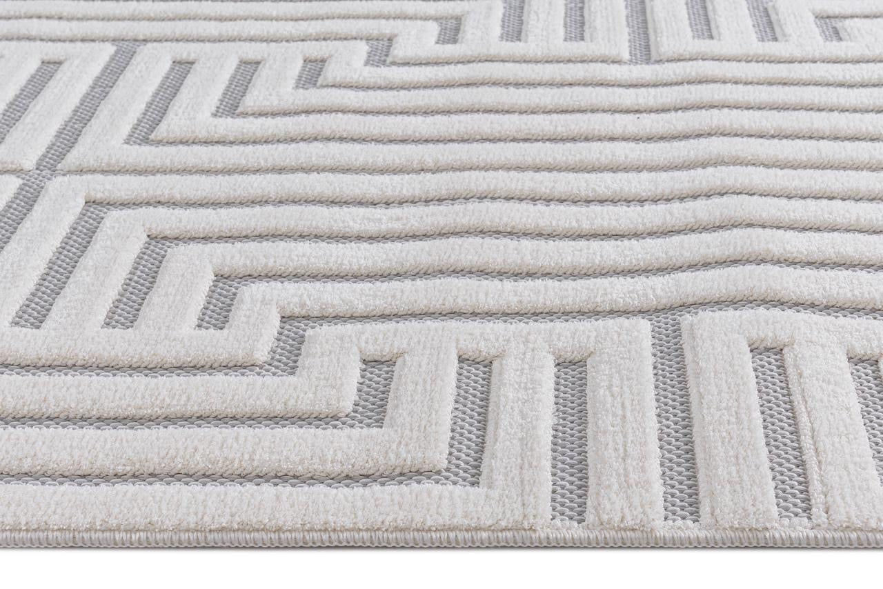 Alfombra Roma / 0025A / White - Grey