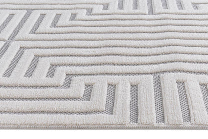 Alfombra Roma / 0025A / White - Grey