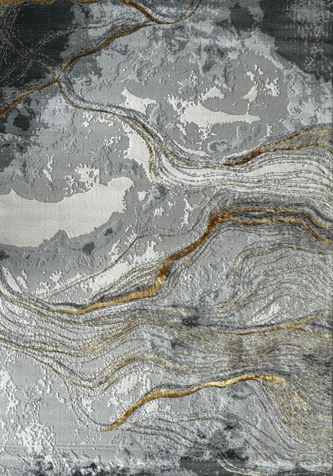 Alfombra Premium Importada de Turquía / Gamma 0693A / Grey - Gold