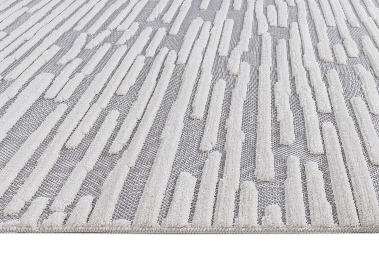 Alfombra Roma / 0023A / White - Grey