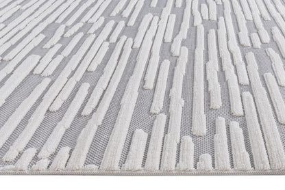 Alfombra Roma / 0023A / White - Grey