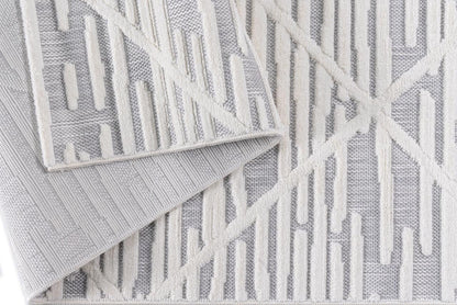 Alfombra Roma / 0024A / White - Grey