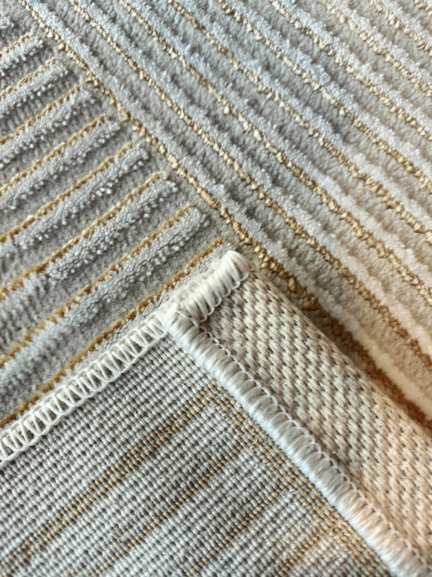 Alfombra Florencia  / 0123A / Bone - Gold