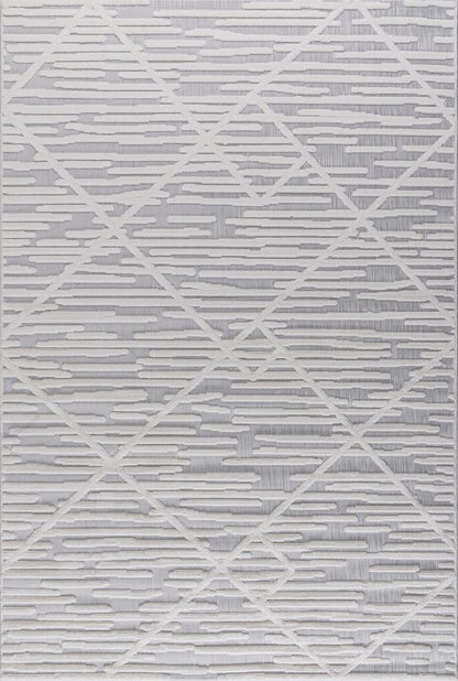 Alfombra Roma / 0024A / White - Grey