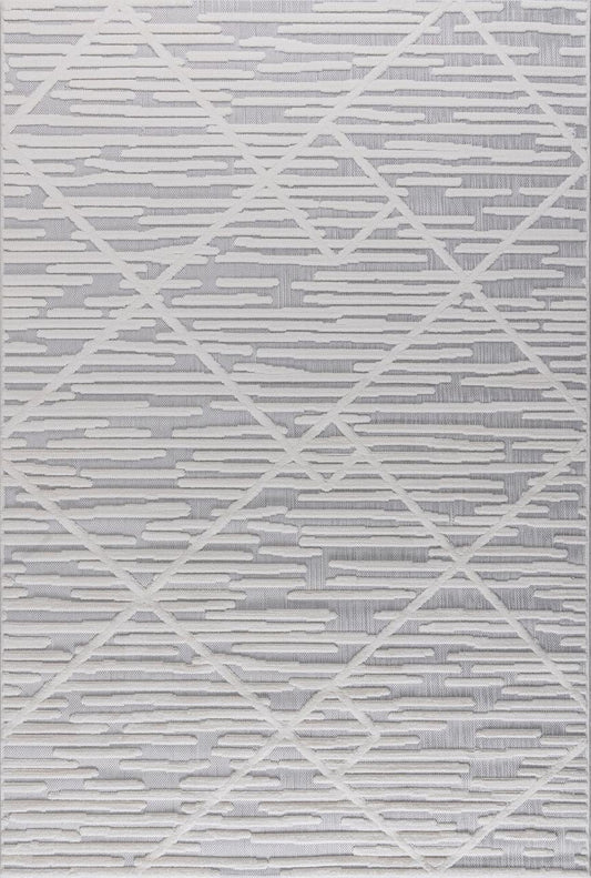 Alfombra Roma / 0024A / White - Grey