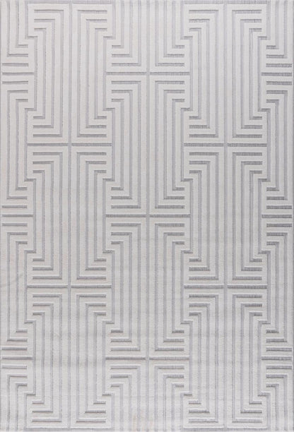 Alfombra Roma / 0025A / White - Grey