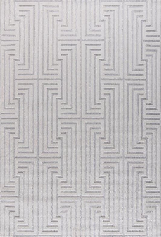 Alfombra Roma / 0025A / White - Grey