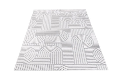 Alfombra Roma / 0026A / White - Grey