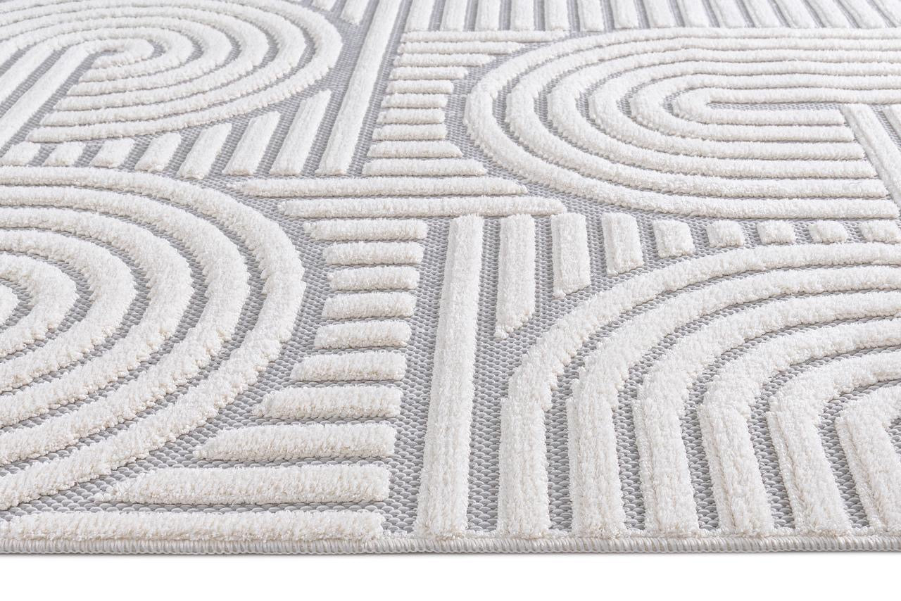 Alfombra Roma / 0026A / White - Grey