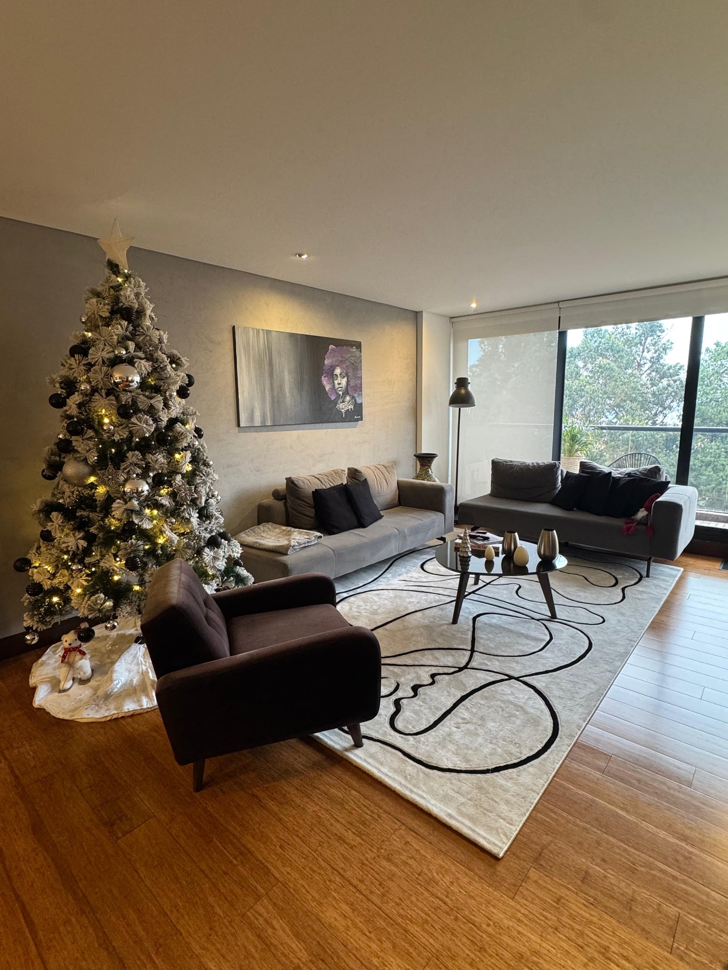 Alfombra Florencia / 0122A / White - Black