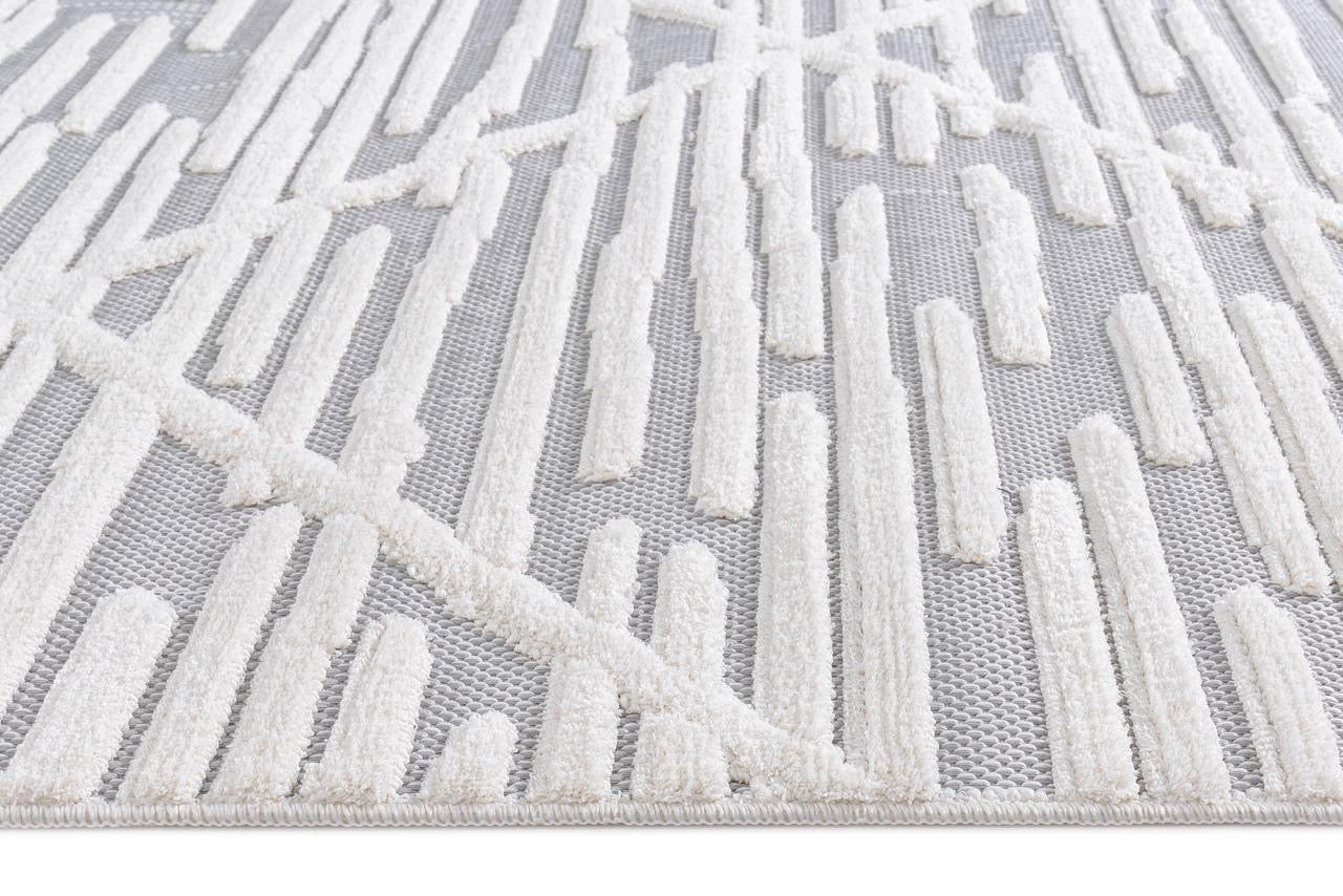 Alfombra Roma / 0024A / White - Grey