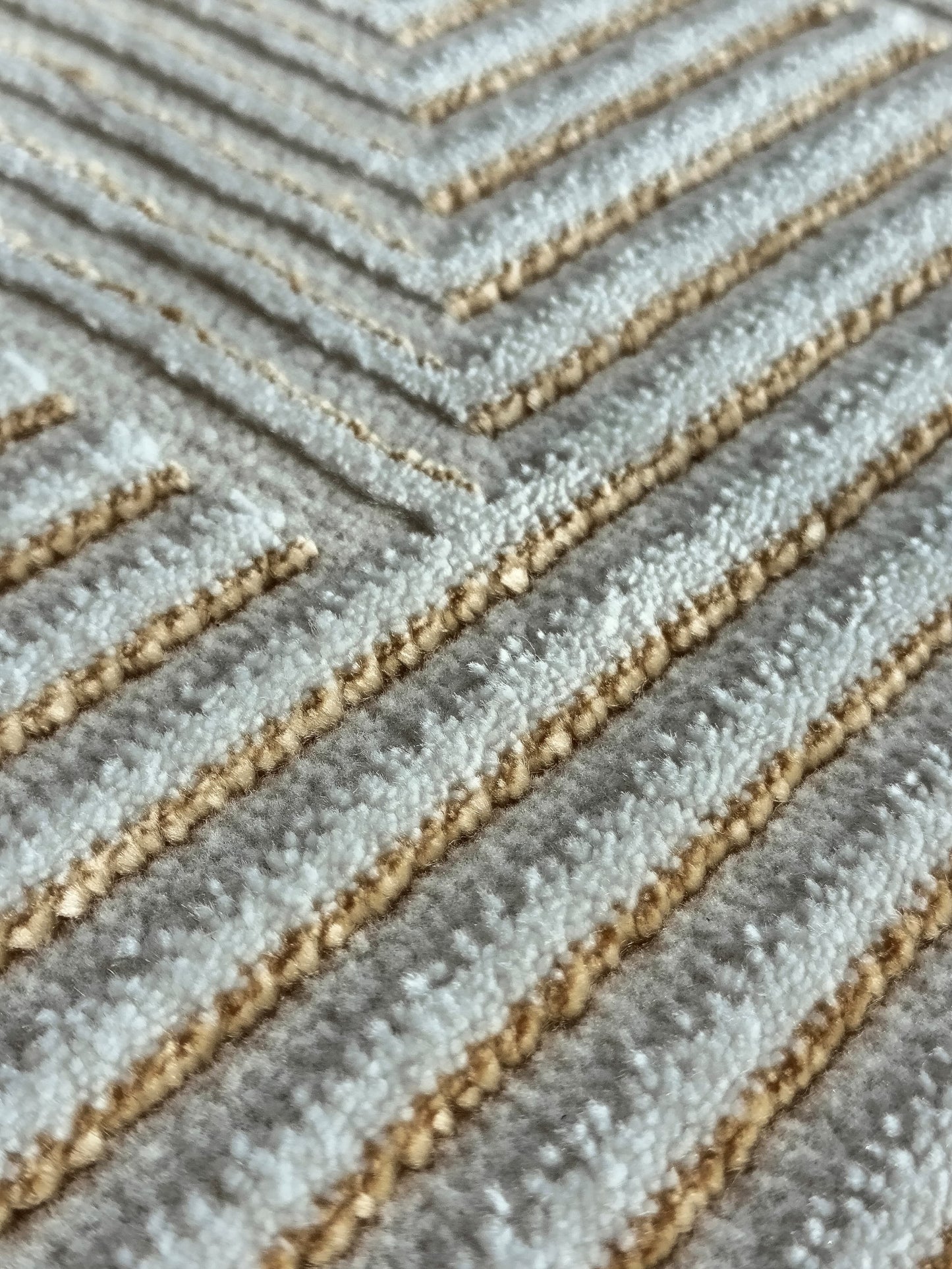 Alfombra Florencia  / 0123A / Bone - Gold