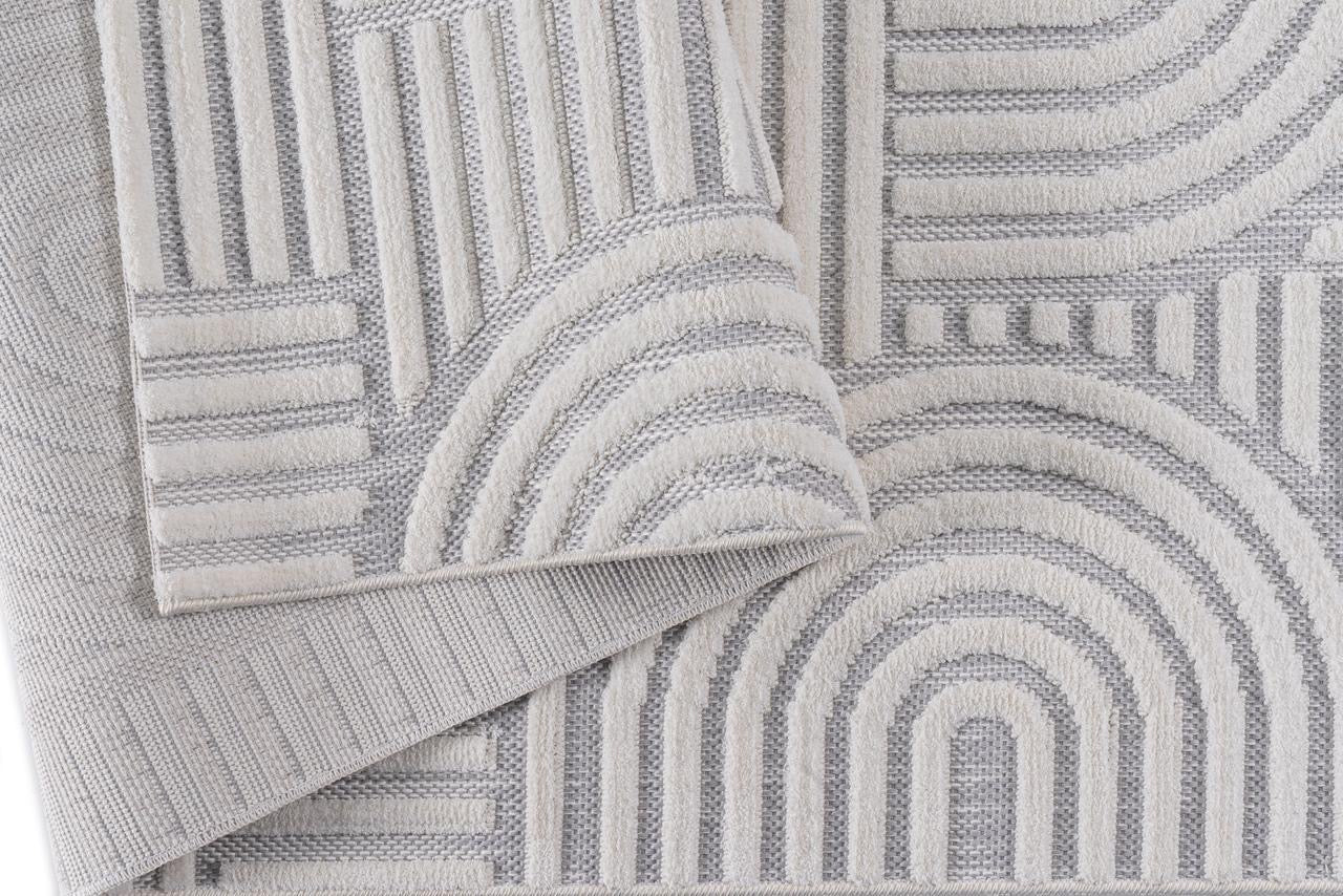 Alfombra Roma / 0026A / White - Grey