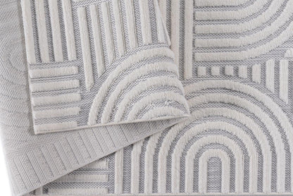 Alfombra Roma / 0026A / White - Grey