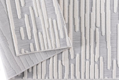 Alfombra Roma / 0023A / White - Grey
