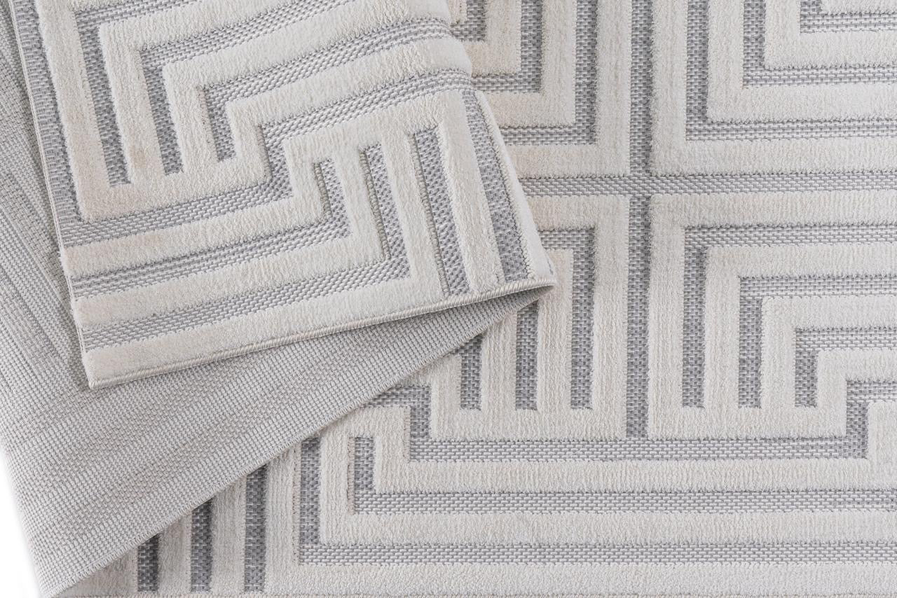 Alfombra Roma / 0025A / White - Grey