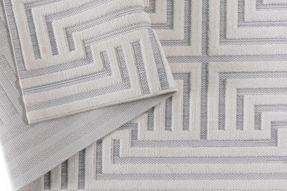 Alfombra Roma / 0025A / White - Grey