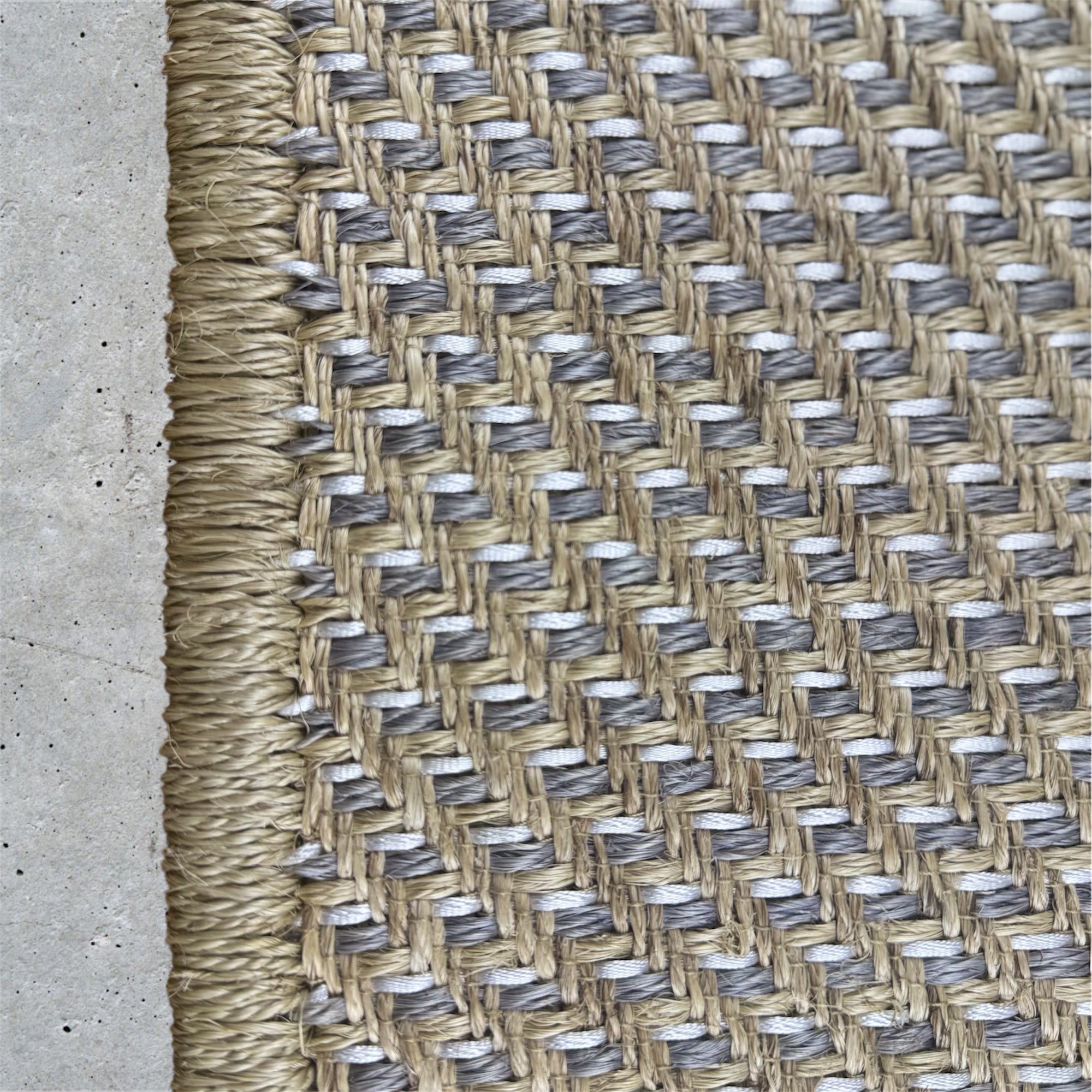 Tapete Tejido Florencia en Fique Y Seda