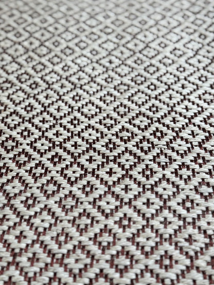 Tapete Tejido Caoba en Fique y cobre uva