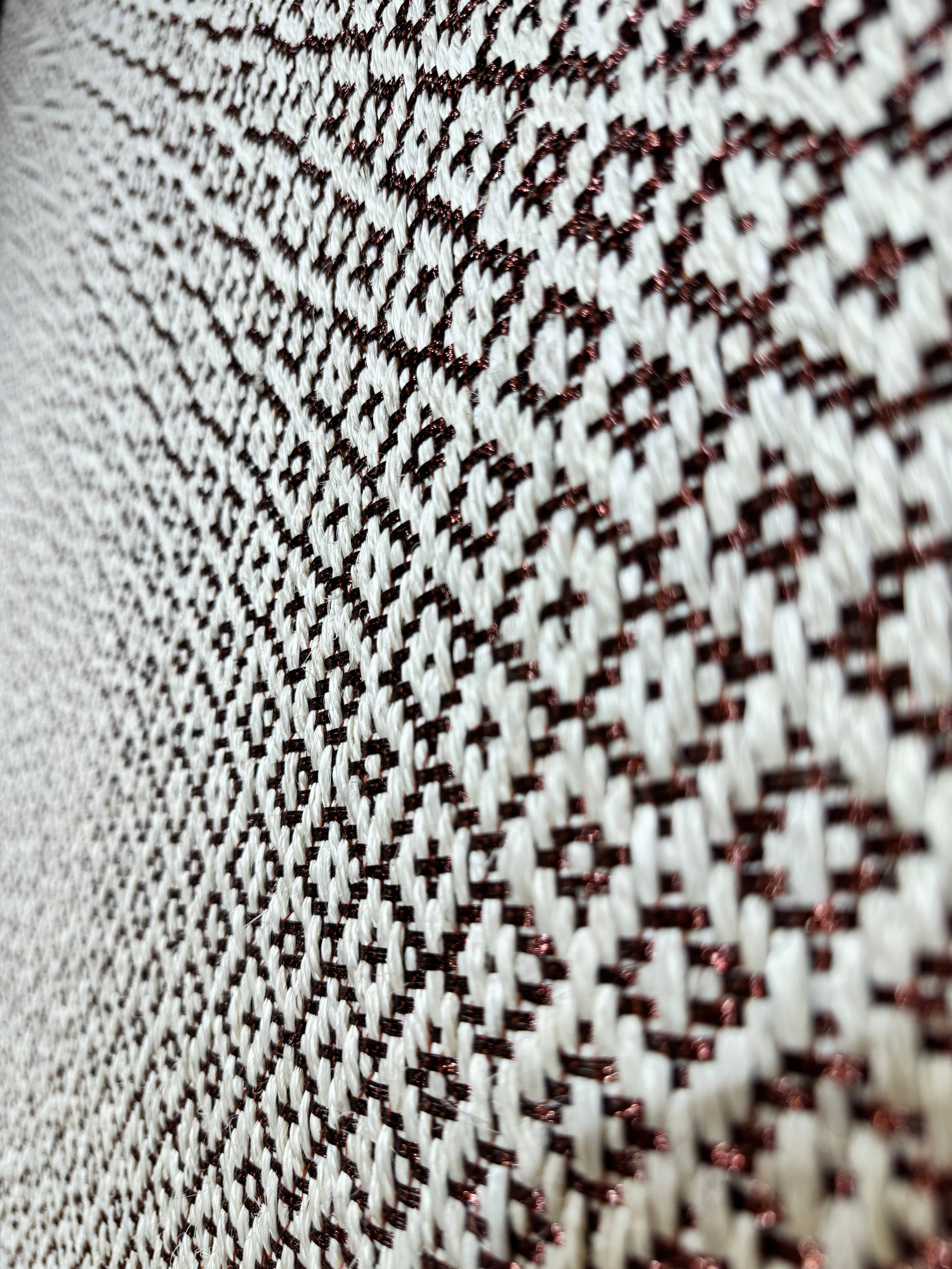 Tapete Tejido Caoba en Fique y cobre uva