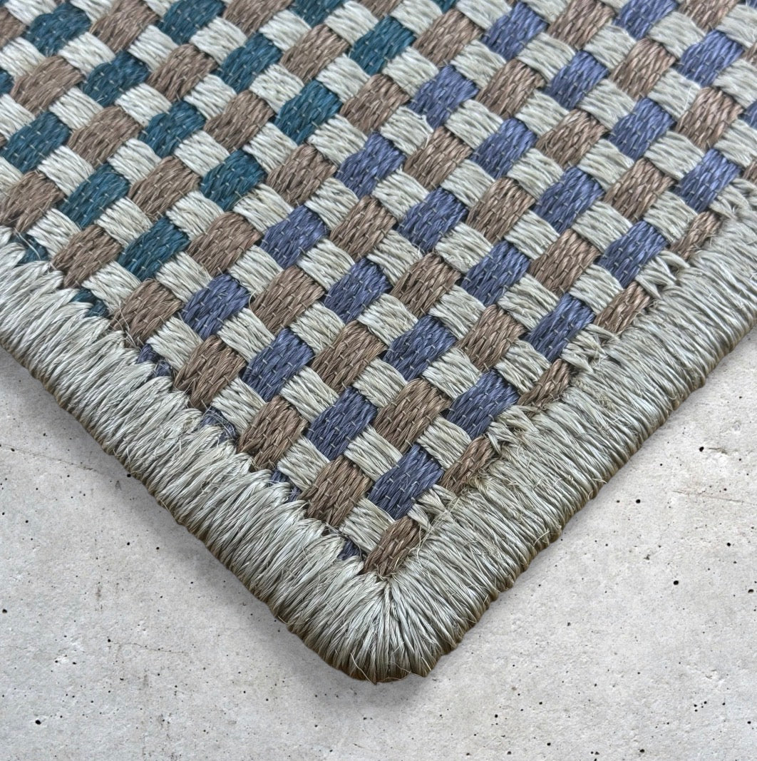 Tapete Tejido Canasto Multicolor en Fique