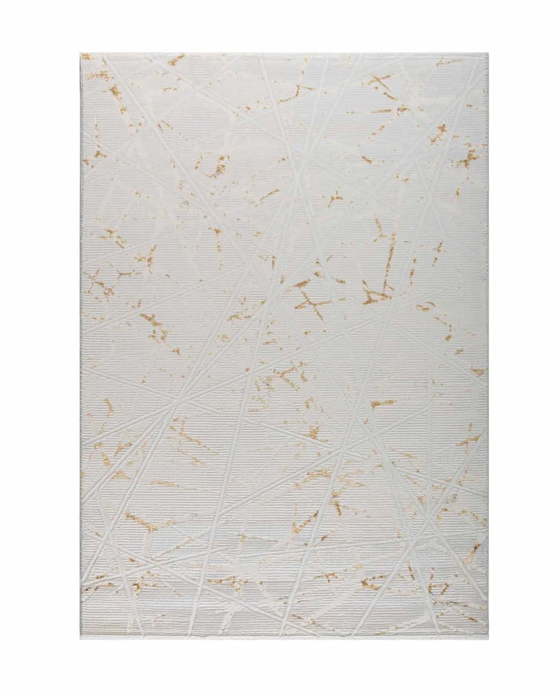 Alfombra Premium Importada de Turquáa / Gamma 0684A / Crema - Dorado