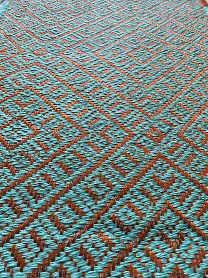 Tapete Tejido Milano en Fique y Cobre