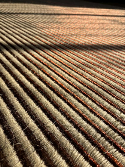 Tapete Tejido Siecha en Fique y Cobre