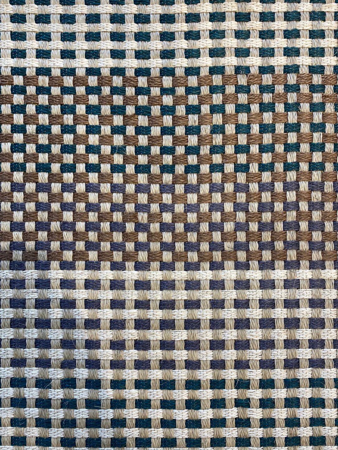 Tapete Tejido Canasto Multicolor en Fique