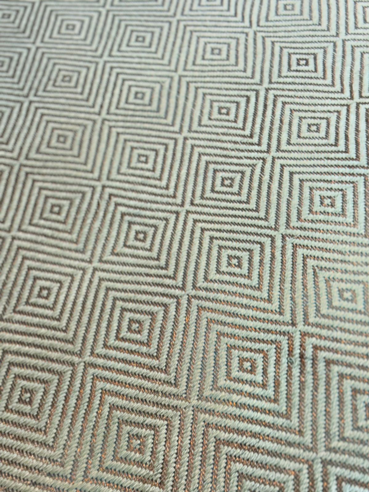 Tapete Tejido Maya en Fique y Cobre
