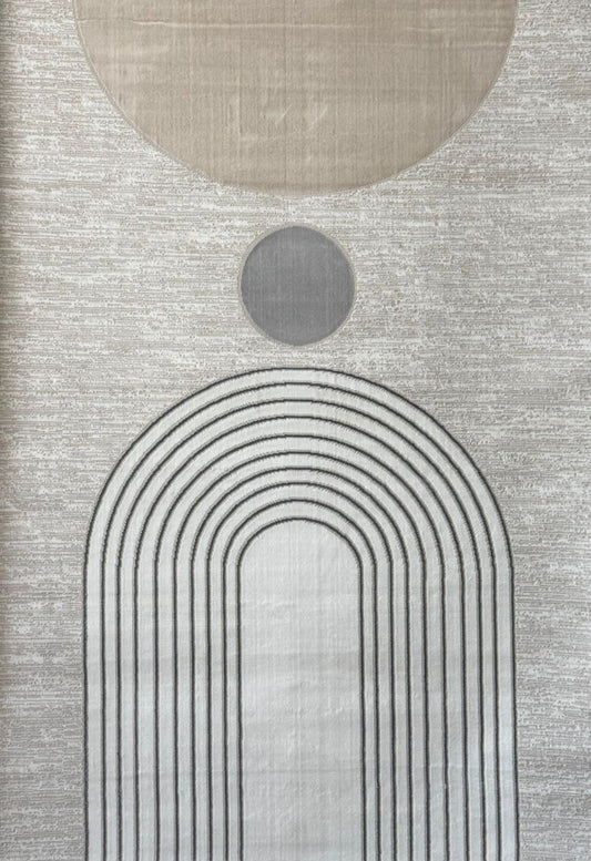 Alfombra Florencia  / 0120A / White - A.Grey