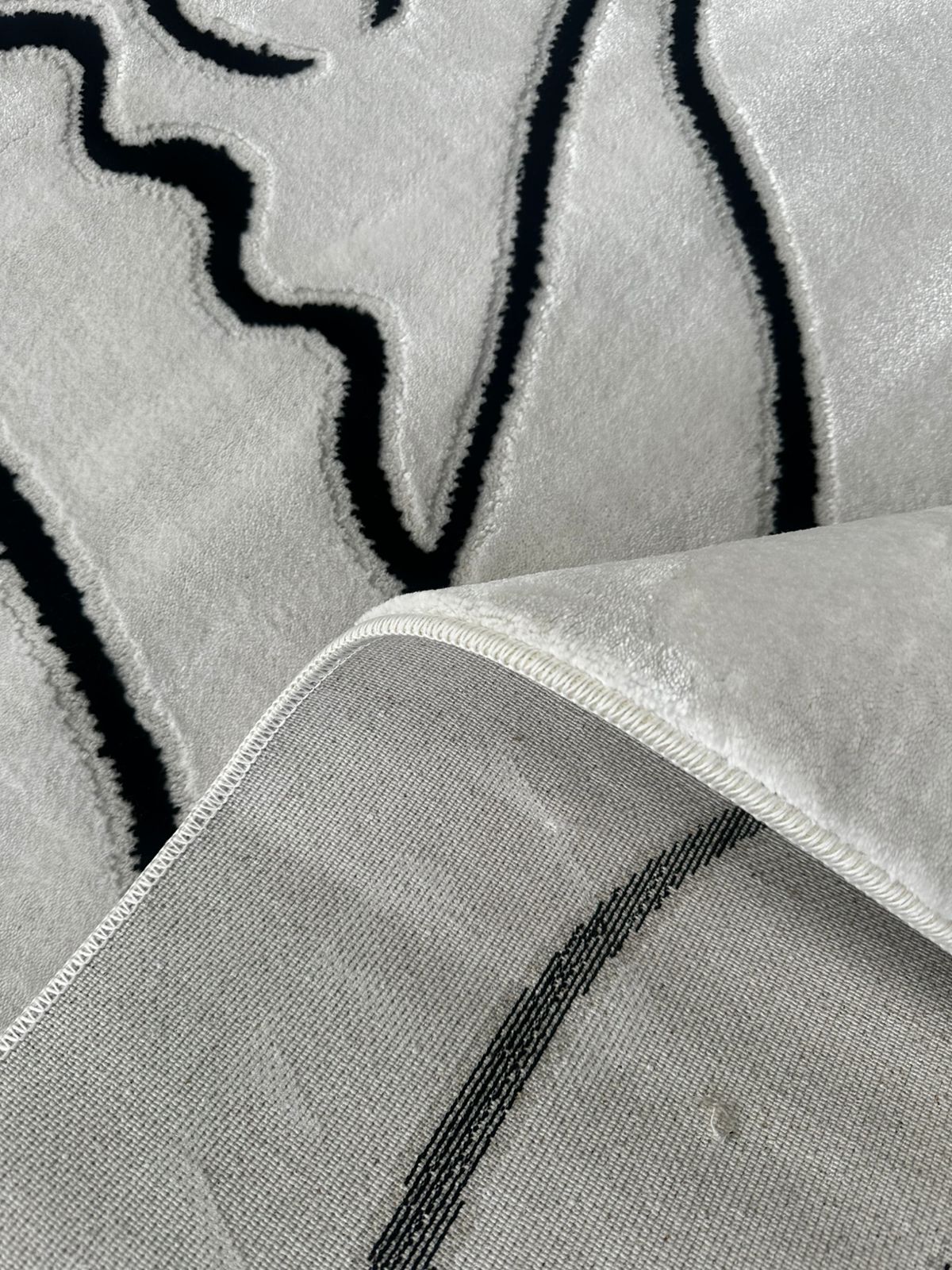 Alfombra Florencia / 0122A / White - Black