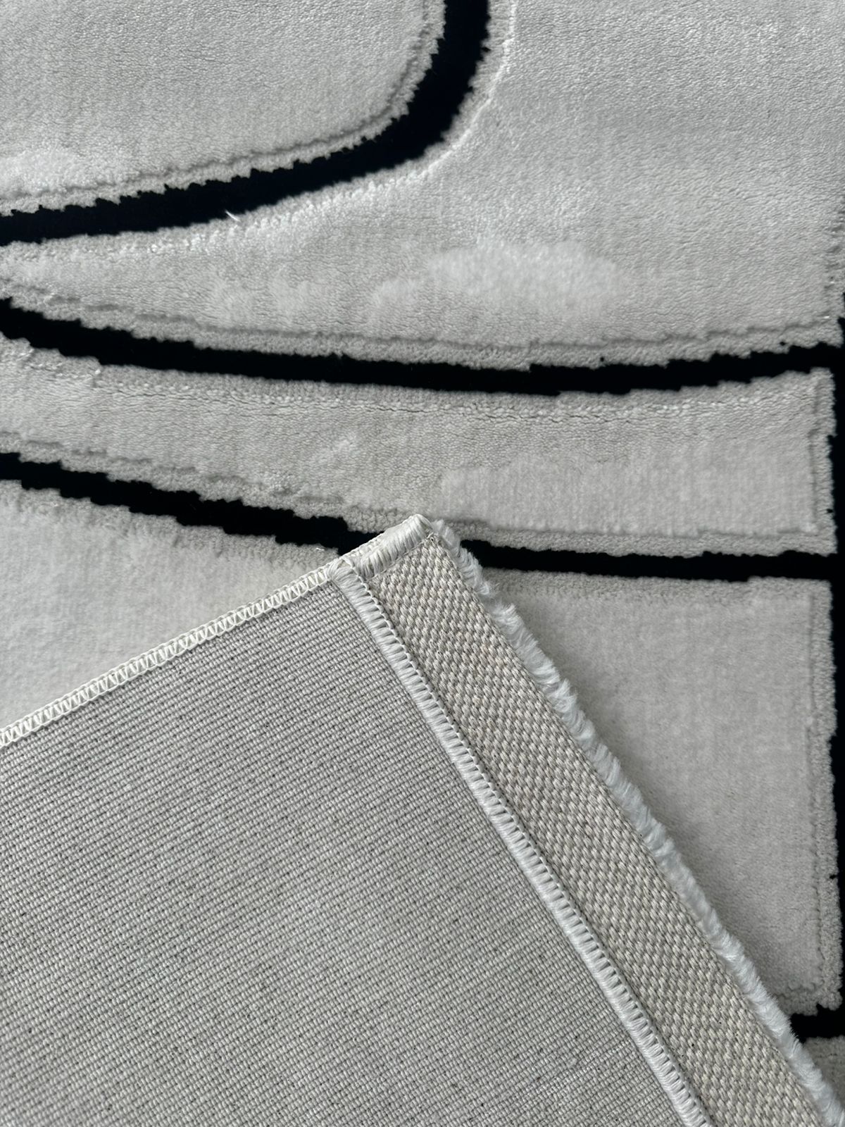 Alfombra Florencia / 0122A / White - Black