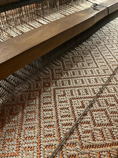 Tapete Tejido Milano en Fique y Cobre