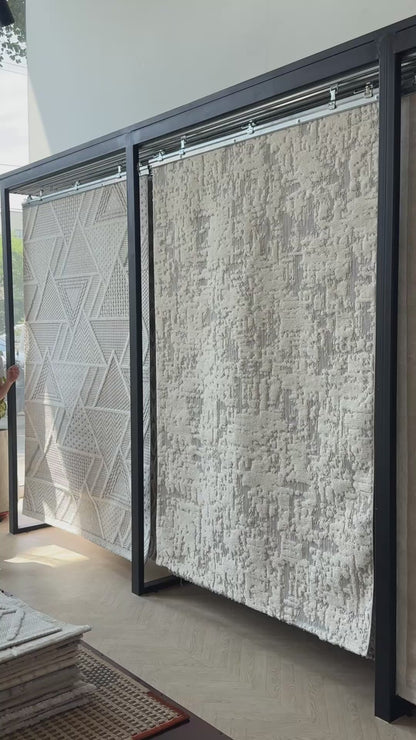 Alfombra Roma / 0015A / White - Grey