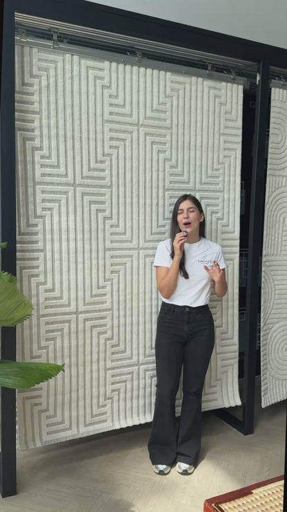 Alfombra Roma / 0025A / White - Grey