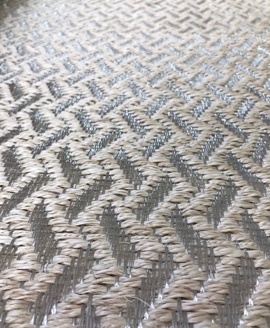 Tapete Tejido Festival en Fique y Metal Plata